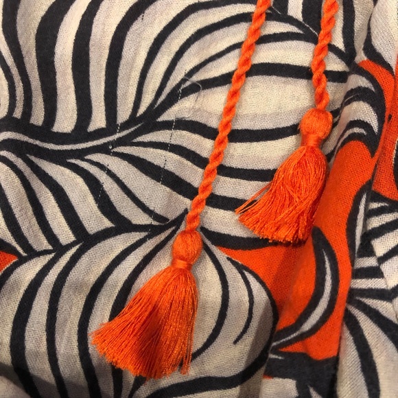 Madewell Shorewalk Cover-Up Pants in Vintage Palm Beach Tropical Leaf Print - Picture 6 of 6